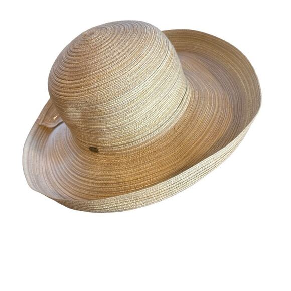 Scala Tan Packable Sun Protection Hat Women's One Size - Picture 2 of 12